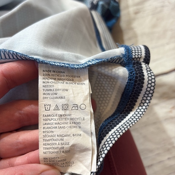 Prana Lindy Striped Blue Shift Dress sz S - Picture 8 of 9
